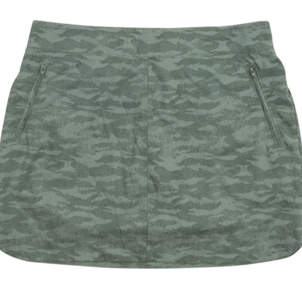 Orvis Olive Green Camo Skort size Large UPF 50+ Pickleball Tennis Golf